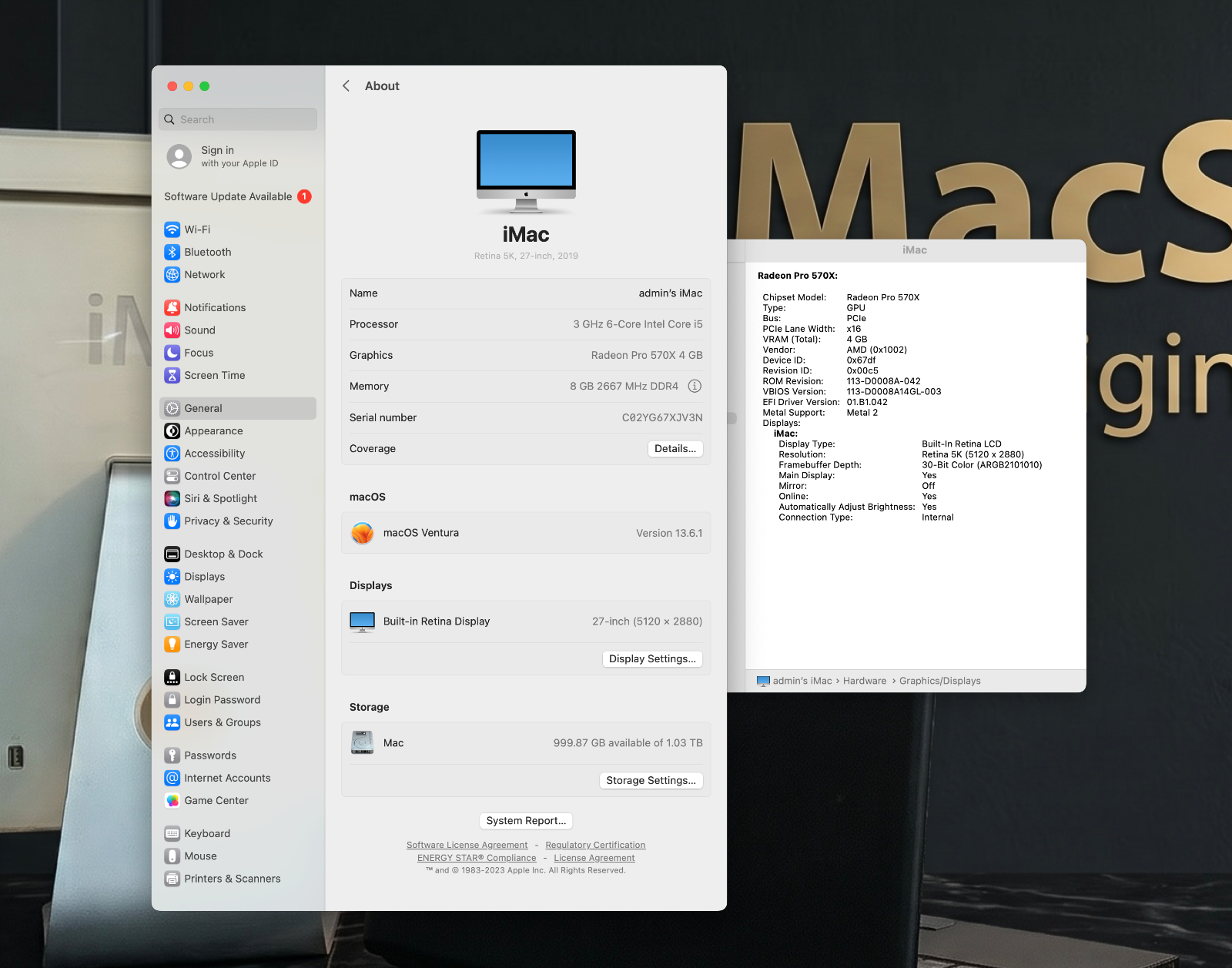 iMac 27" 2019